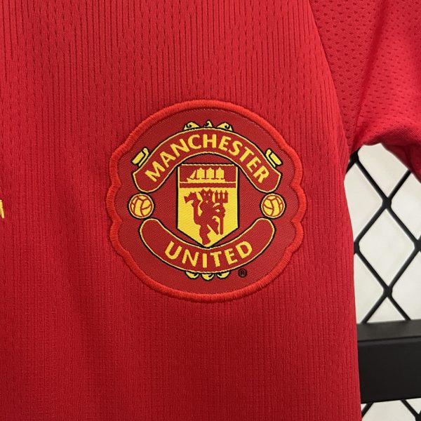 Manchester United 07/08 Home Champions League Kids Kit