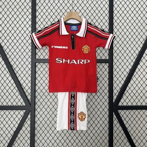 Manchester United 98/99 Home Kids Kit