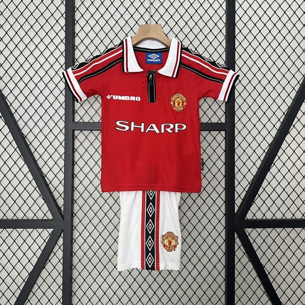 Manchester United 98/99 Home Kids Kit