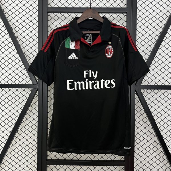 kb-184319705-1 AC Milan 12/13 Black Retro Jersey