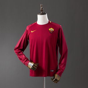 kb-201768112-1 Roma 17/18 Home Long Sleeve Retro Jersey