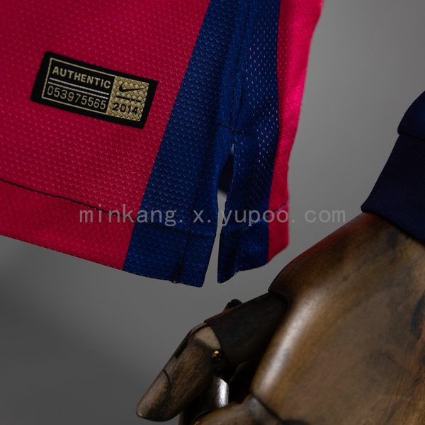 Barcelona 14/15 Home Long Sleeve Retro Jersey