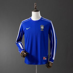 Brazil 1998 Away Long Sleeve Retro Jersey
