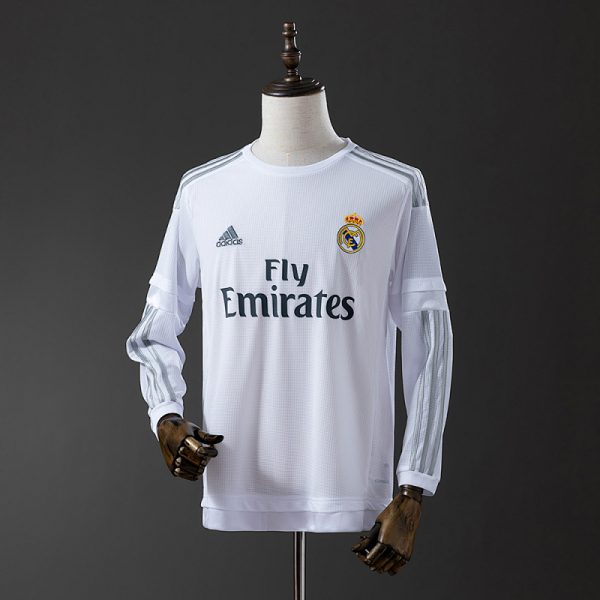 Real Madrid 15/16 Home Long Sleeve Retro Jersey