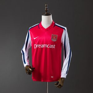 kb-212589615-1 Arsenal 01/02 Home Long Sleeve Retro Jersey