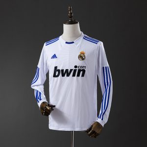 Real Madrid 10/11 Home Long Sleeve Retro Jersey