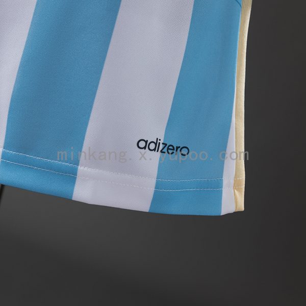 Argentina 2014 Home Player Version Retro Jersey