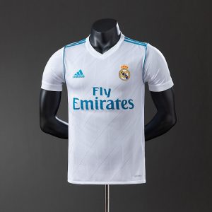 Real Madrid 17/18 Home Player Version Retro Jersey