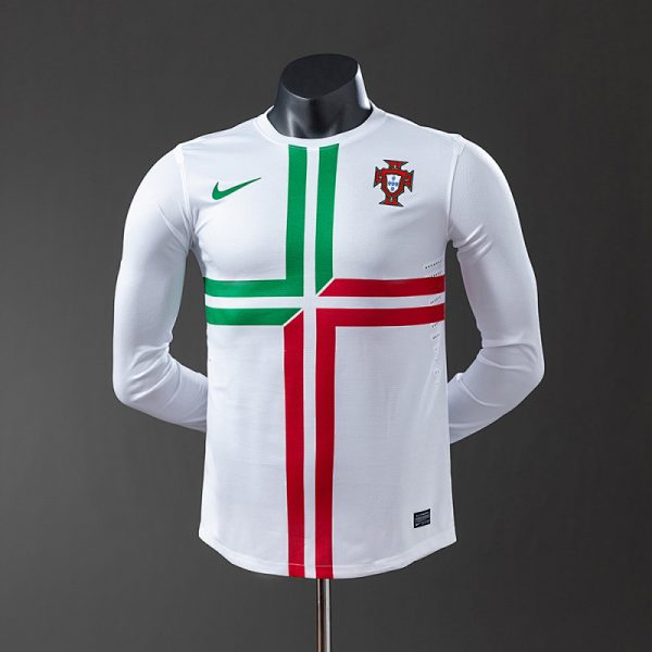 kb-212823171-1 Portugal 2012 Away Long Sleeve Player Version Retro Jersey