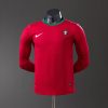 Portugal 2012 Home Long Sleeve Player Version Retro Jersey