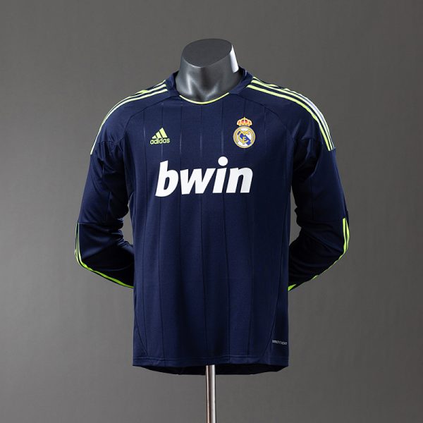 Real Madrid 12/13 Away Long Sleeve Player Version Retro Jersey
