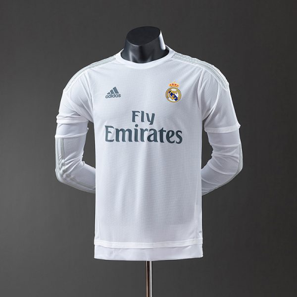 Real Madrid 15/16 Home Long Sleeve Player Version Retro Jersey