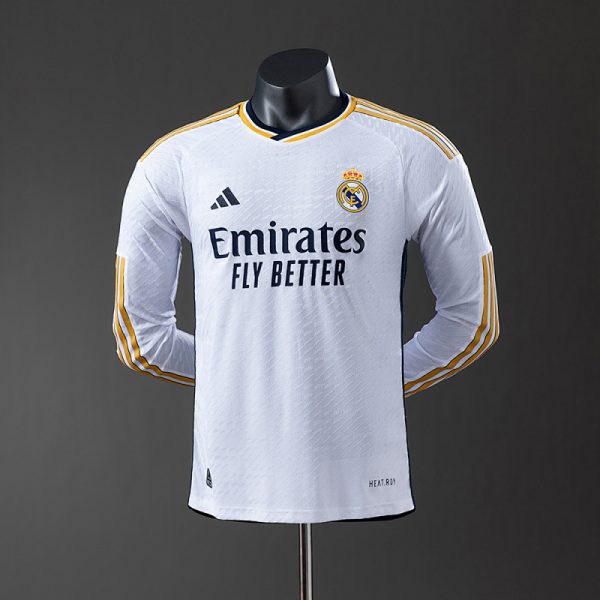 kb-212823179-1 Real Madrid 23/24 Home Long Sleeve Player Version Jersey