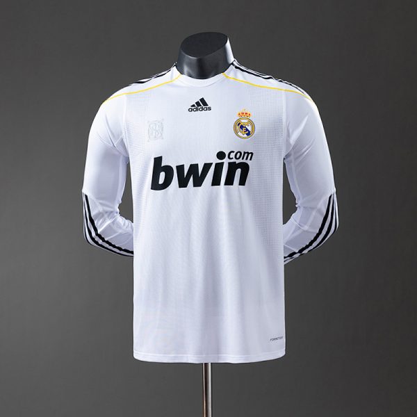 Real Madrid 09/10 Home Long Sleeve Player Version Retro Jersey