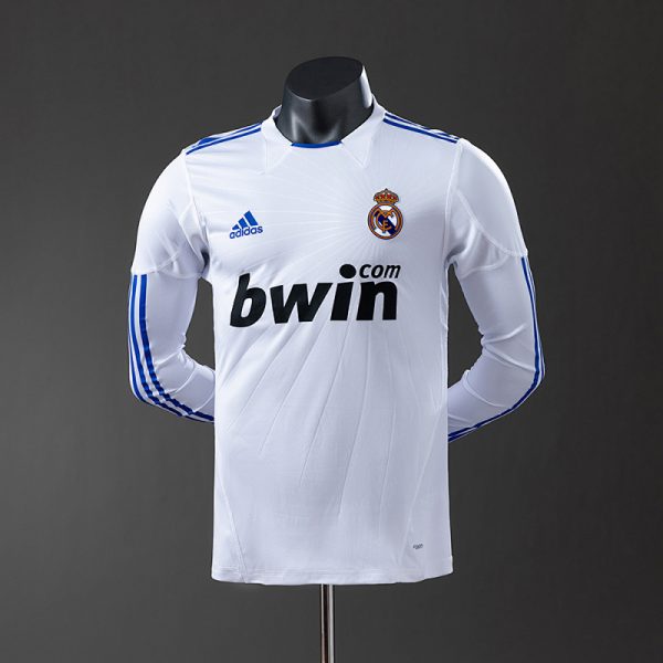 Real Madrid 10/11 Home Long Sleeve Player Version Retro Jersey