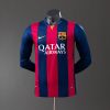 Barcelona 14/15 Home Long Sleeve Player Version Retro Jersey