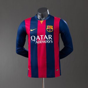 kb-212823307-1 Barcelona 14/15 Home Long Sleeve Player Version Retro Jersey