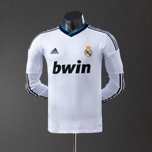 kb-212823313-1 Real Madrid 12/13 Home Long Sleeve Player Version Retro Jersey