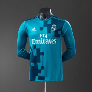 Real Madrid 17/18 Third Long Sleeve Player Version Retro Jersey