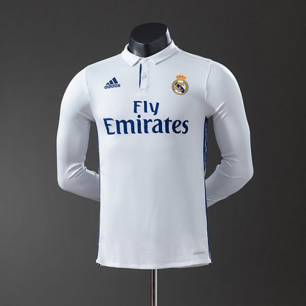 Real Madrid 16/17 Home Long Sleeve Player Version Retro Jersey