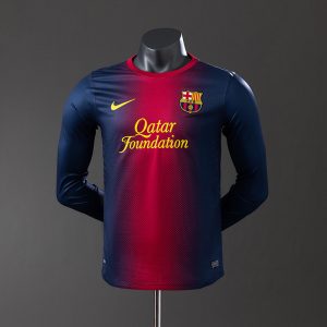 kb-212823519-1 Barcelona 12/13 Home Long Sleeve Player Version Retro Jersey