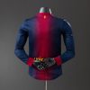Barcelona 12/13 Home Long Sleeve Player Version Retro Jersey