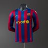 Barcelona 09/10 Home Long Sleeve Player Version Retro Jersey