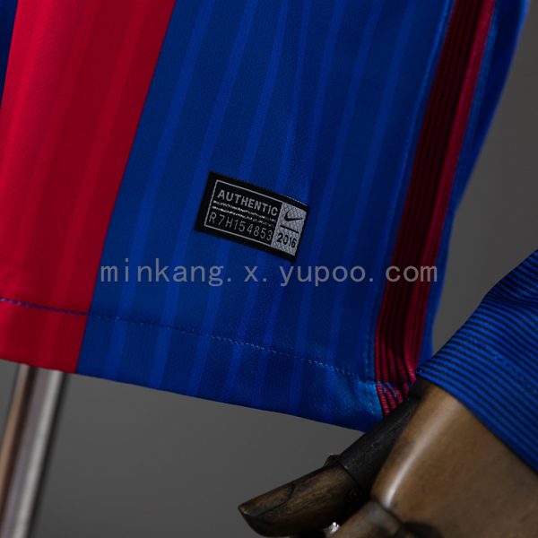 Barcelona 16/17 Home Long Sleeve Retro Jersey