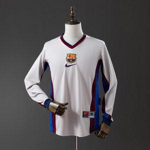 Barcelona 98/99 Away Long Sleeve Retro Jersey