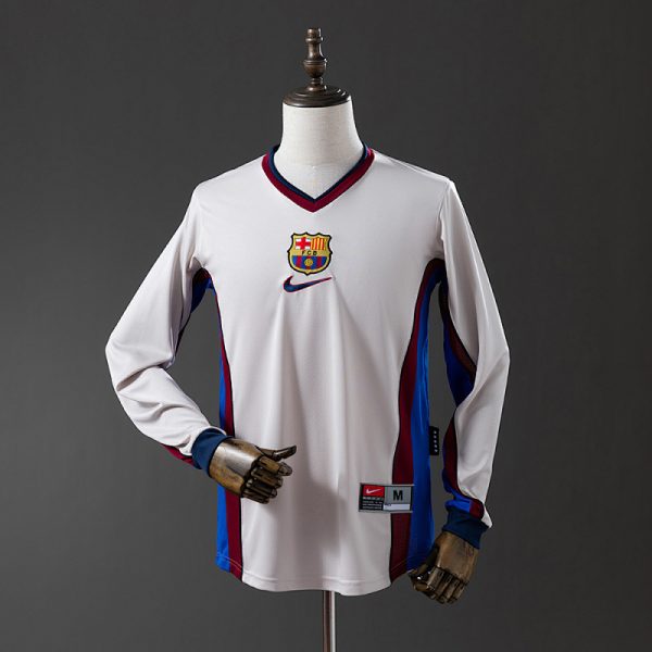 kb-213000817-1 Barcelona 98/99 Away Long Sleeve Retro Jersey