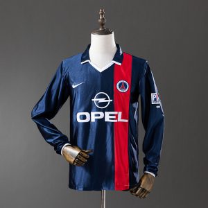 kb-213002722-1 PSG 01/02 Home Long Sleeve Retro Jersey