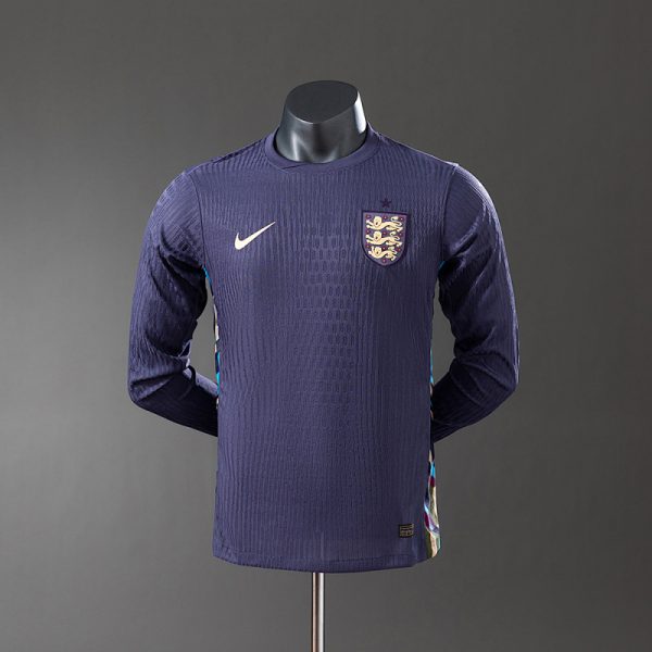 kb-213142720-1 England 2024 Away Long Sleeve Player Version Jersey