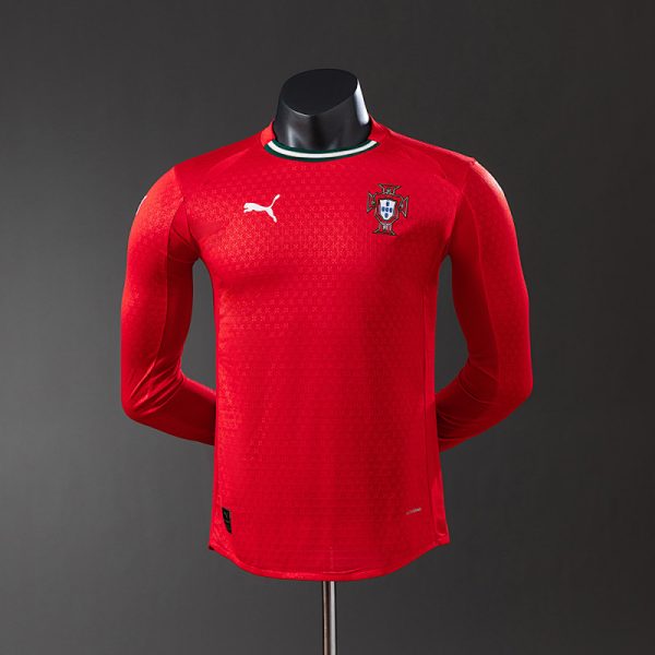 kb-213142731-1 Portugal 2025 Home Long Sleeve Player Version Jersey