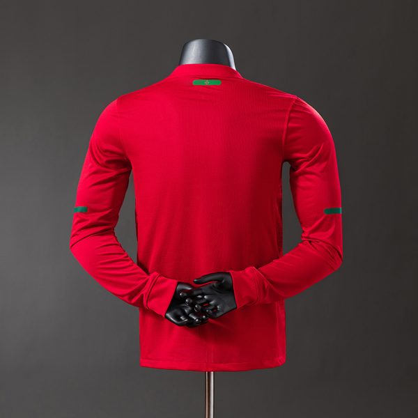 Portugal 2010 Home Long Sleeve Player Version Retro Jersey