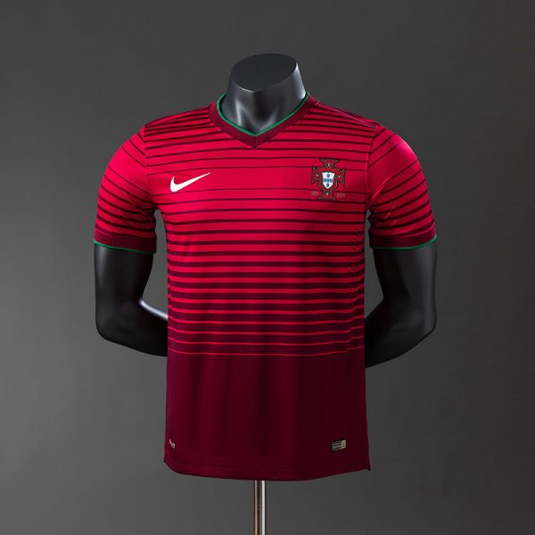 kb-213376760-1 Portugal 2014 Home Player Version Retro Jersey