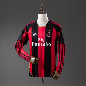 kb-213796037-1 AC Milan 10/11 Home Long Sleeve Retro Jersey