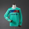 Barcelona 10/11 Away Long Sleeve Retro Jersey