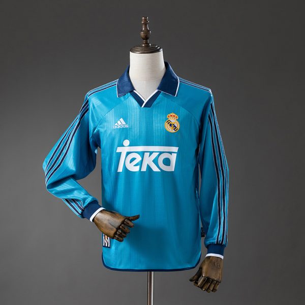 kb-220907558-2 Real Madrid 99/00 Third Long Sleeve Retro Jersey