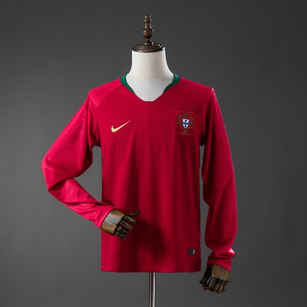 Portugal 2018 Home Long Sleeve Retro Jersey