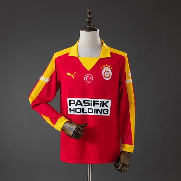 kb-230750547-1 Galatasaray 25/26 Red Long Sleeve Retro Jersey