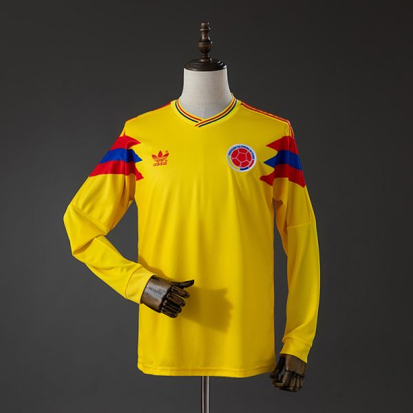 Colombia 1990 Home Long Sleeve Retro Jersey