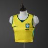 Brazil 2026 Home Tank Top Women's Crop Jersey
