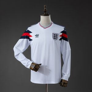 kb-235264732-1 England 1990 Home Long Sleeve Retro Jersey