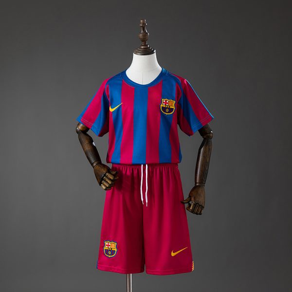 Barcelona 05/06 Home League Edition Retro Kids Kit