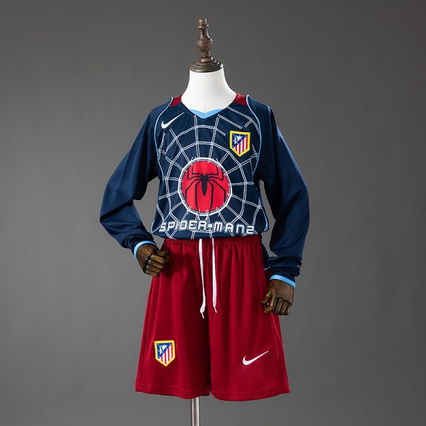 Atletico Madrid 04/05 Away Long Sleeve Retro Kids Kit