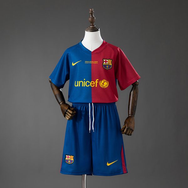 Barcelona 08/09 Home Retro Kids Kit