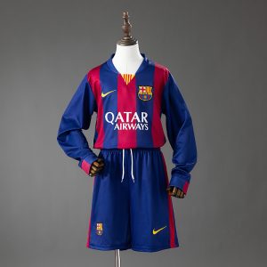 kb-237967045-1 Barcelona 14/15 Home Long Sleeve Retro Kids Kit