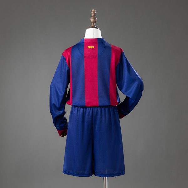Barcelona 14/15 Home Long Sleeve Retro Kids Kit