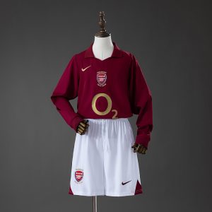 Arsenal 05/06 Home Long Sleeve Retro Kids Kit