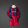 Barcelona 10/11 Home Long Sleeve Retro Kids Kit